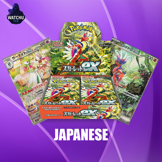 Pokémon Scarlet EX Booster Box Japonés – 30 Sobres Oficiales Scarlet & Violet SV1S
