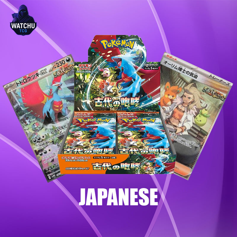 Pokémon Ancient Roar SV4K Booster Box Japonés – 30 Sobres Oficiales de la Serie Scarlet & Violet