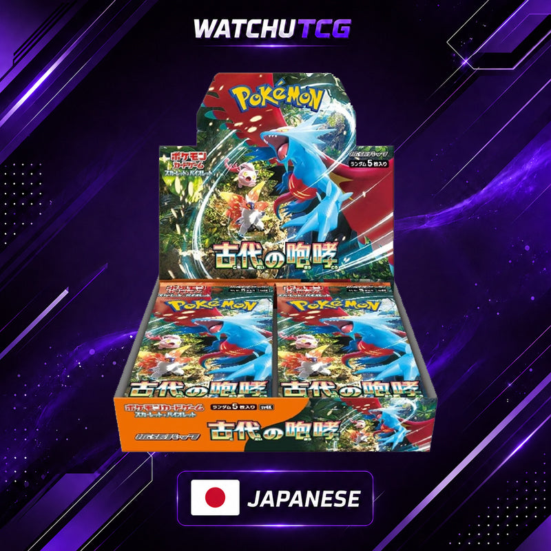 Pokémon Ancient Roar SV4K Booster Box Japonés – 30 Sobres Oficiales de la Serie Scarlet & Violet