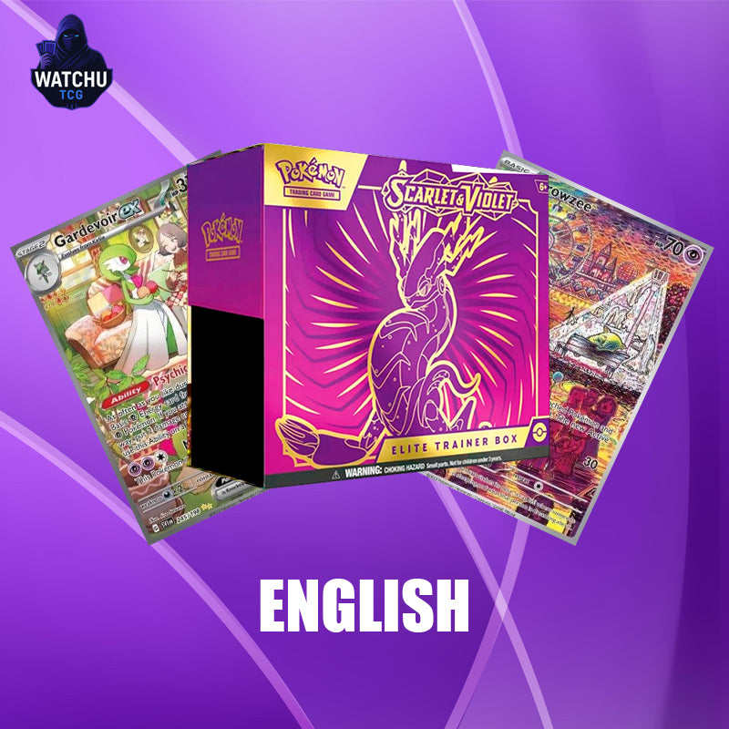 Pokémon SVI Scarlet & Violet Miraidon Elite Trainer Box – 9 Sobres + Carta Promo (Inglés)
