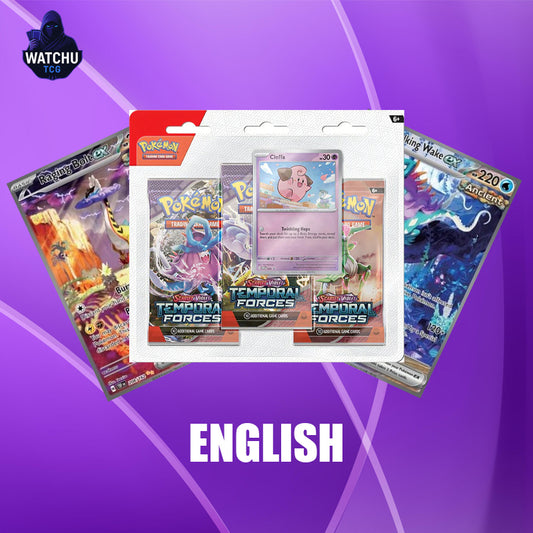 Pokémon Temporal Forces Blister 3 Sobres con Carta Promo Cleffa | Pack Especial Oficial Scarlet & Violet TCG