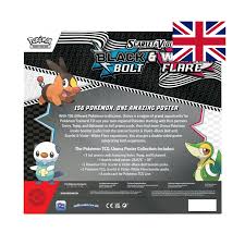 Pokémon TCG Unova Poster Collection – Black Bolt & White Flare (Box Inglés)