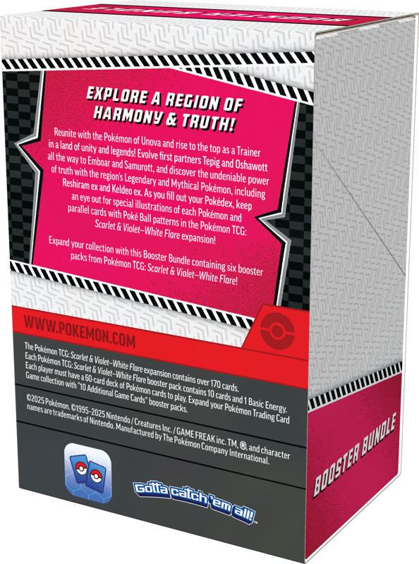 Booster Bundle WFBB White Flare Pokémon TCG en Inglés [PREVENTA] - 6 Sobres por Caja con Cartas Exclusivas