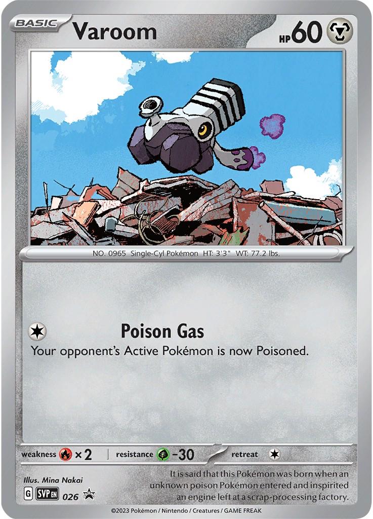 Pokémon Paldea Evolved Blister 3 Sobres con Carta Promo Varoom | Scarlet & Violet Expansión Oficial