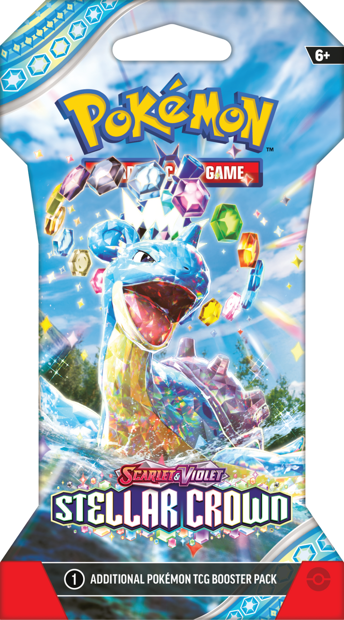 Pokémon SCR Stellar Crown Sleeved Booster Pack – Sobre Individual Precintado (Inglés)