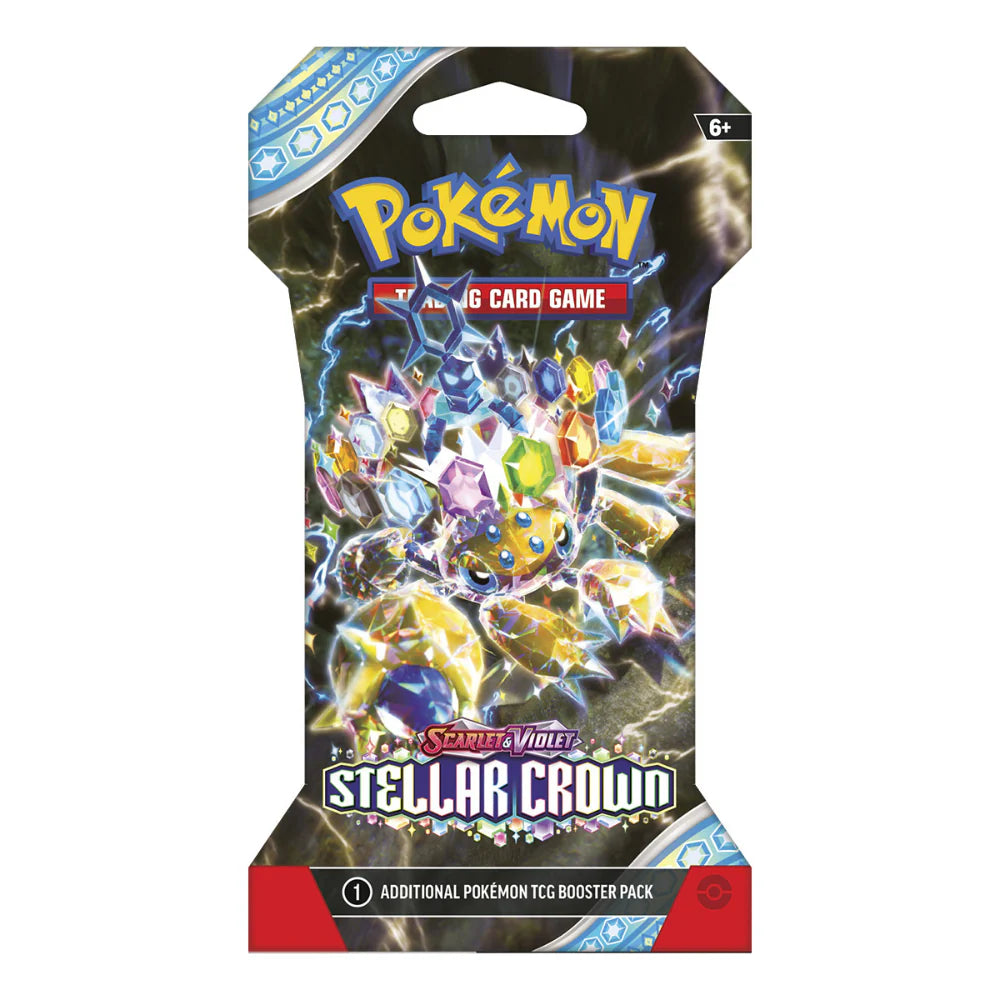 Pokémon SCR Stellar Crown Sleeved Booster Pack – Sobre Individual Precintado (Inglés)