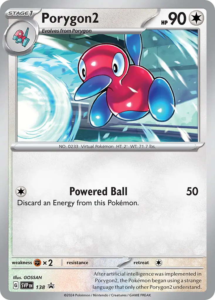 Pokémon Scarlet & Violet Stellar Crown Checklane Blister Porygon2 | Sobre + Carta Promo Holo + Moneda