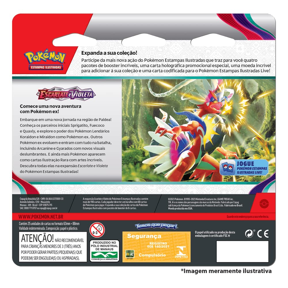Pokémon Scarlet & Violet Blister 3 Sobres con Carta Promo Arcanine | Pack Especial Oficial de Colección Pokémon TCG
